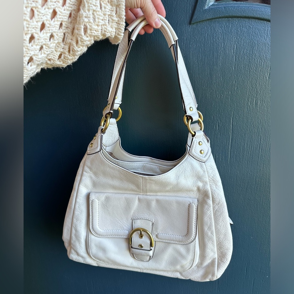 Coach ivory Campbell leather purse